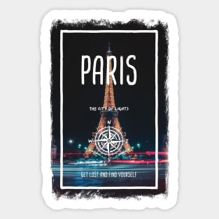 Paris, France, the city of lights Sticker